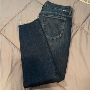 MOTHER high waisted, looker fray.